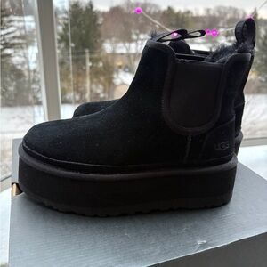 UGG Women's Black Platform Ankle Boots